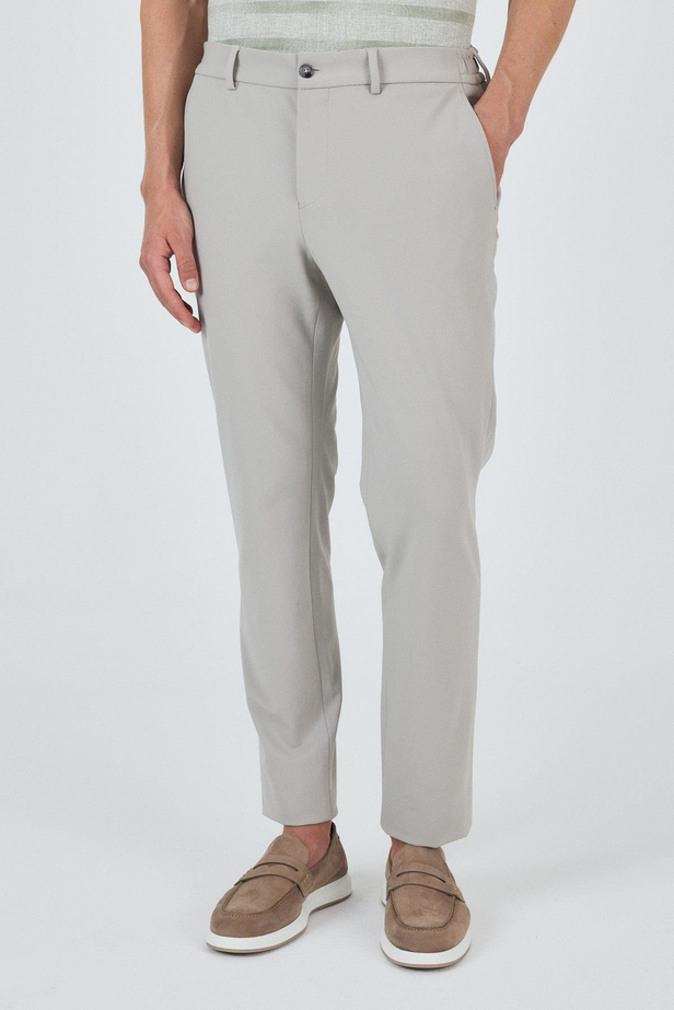 Taş Rengi Esnek Yandan Cepli Casual Slim Fit Jogger Pantolon 1003250162