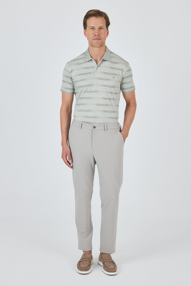 Taş Rengi Esnek Yandan Cepli Casual Slim Fit Jogger Pantolon 1003250162