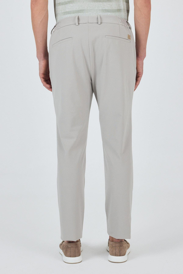 Taş Rengi Esnek Yandan Cepli Casual Slim Fit Jogger Pantolon 1003250162