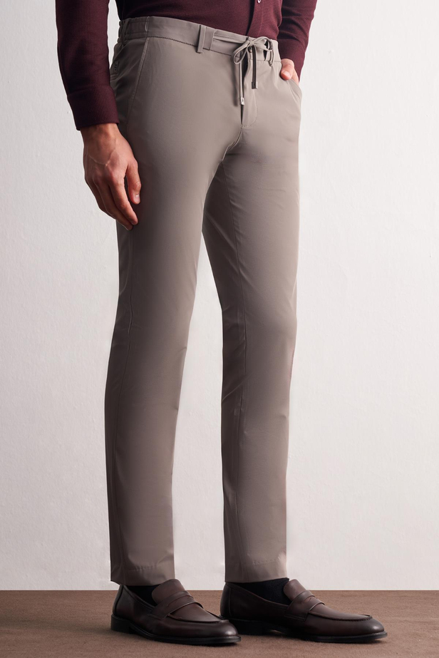 Vizon Yan Cep Düz Paça  Slim Fit Chino Casual Pantolon 1003255158