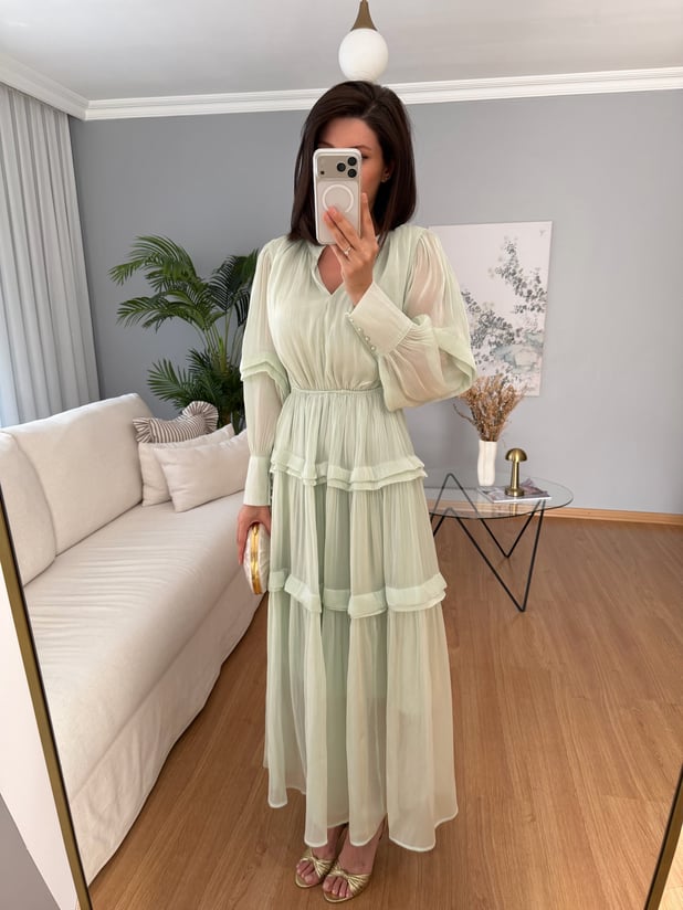 Alessa Su Yeşili Elbise 