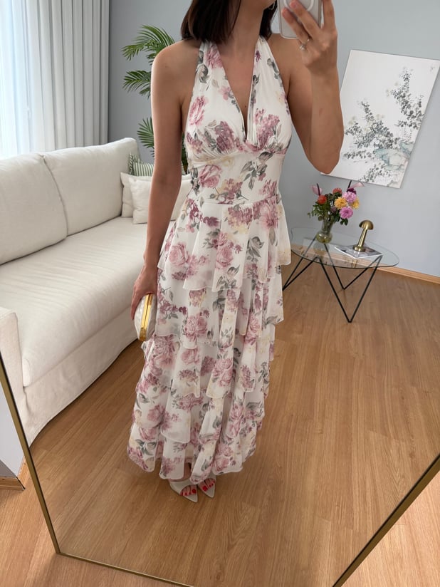 Catalina Katlı Elbise 