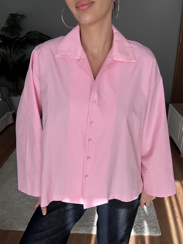 Ceket Yaka Pembe Gömlek 