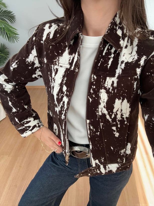 Cow Print Ceket 
