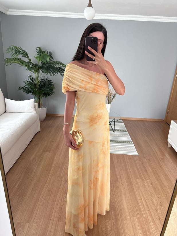 Gabrielle Sarı Elbise