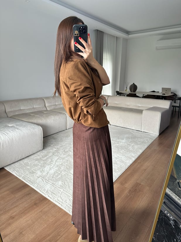 Karamel Süet Ceket 