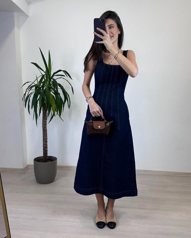 KATE DENİM ELBİSE 