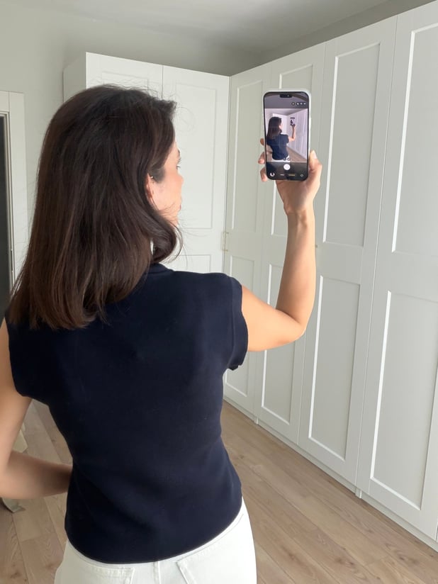 Lacivert Renk Düğme Detaylı Çelik Örme Triko Yelek 