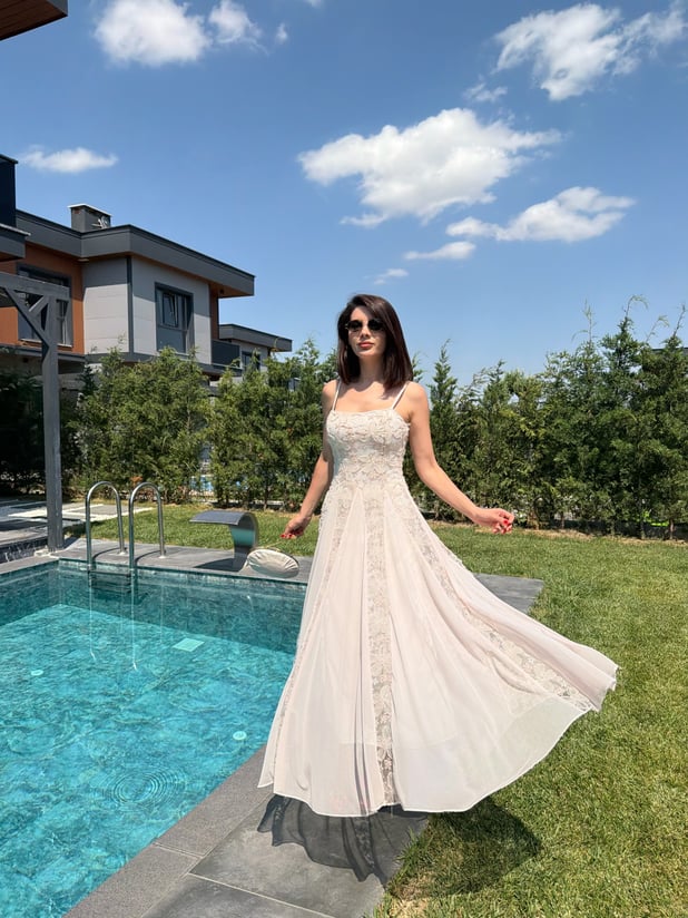 Layared Maxi Elbise 