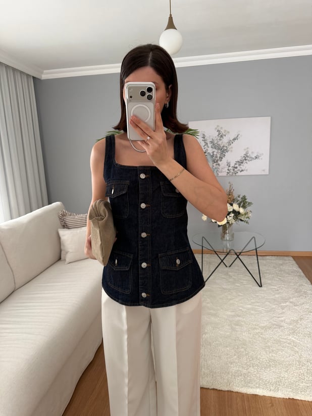 Lovira Denim Bluz