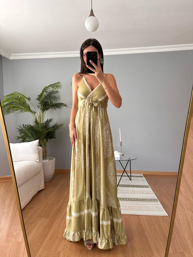 Jimena Yeşil Elbise