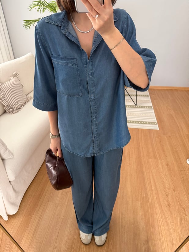 Paline Tencel Denim Rengi Takım
