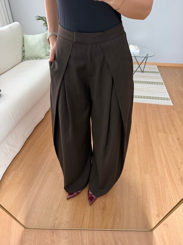 Pileli Balon Pantolon 