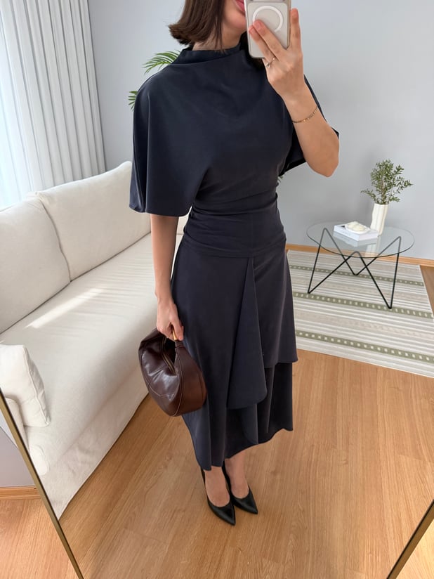 Pivoine Lacivert Etekli Takım