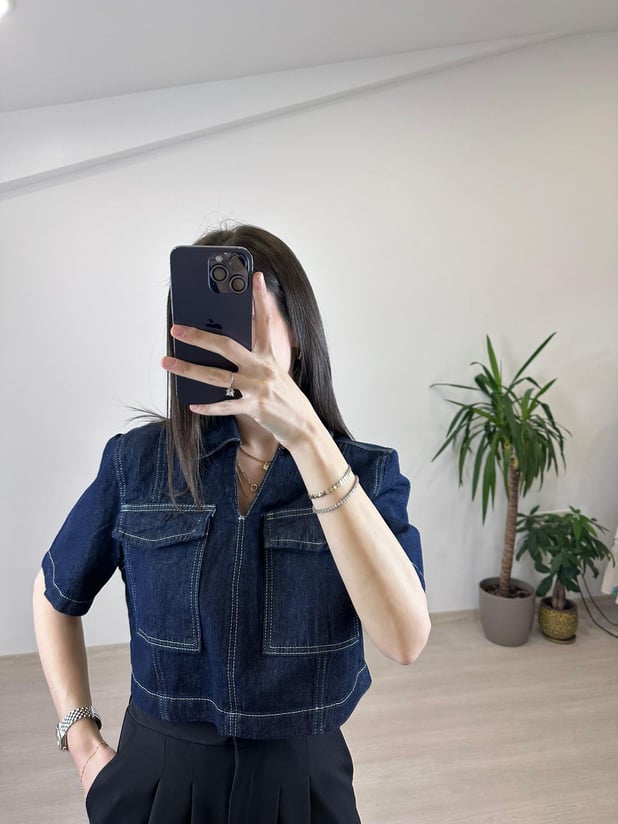 SALIA DENİM CROP 