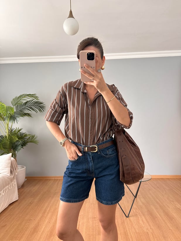 Şehir Boy Denim Şort 