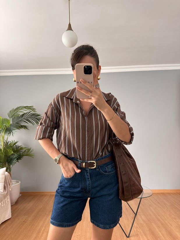 Şehir Boy Denim Şort 