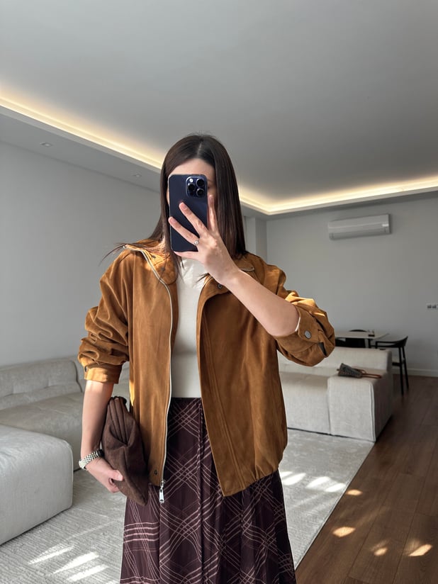 Taba Nubuk Ceket 