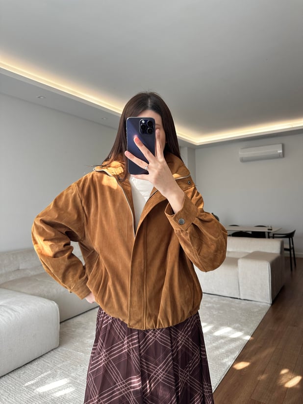 Taba Nubuk Ceket 