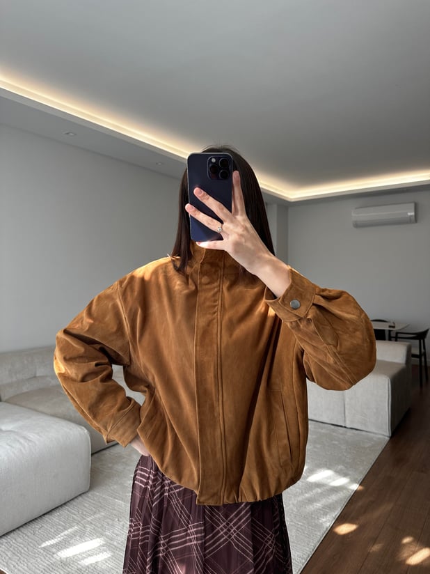 Taba Nubuk Ceket 