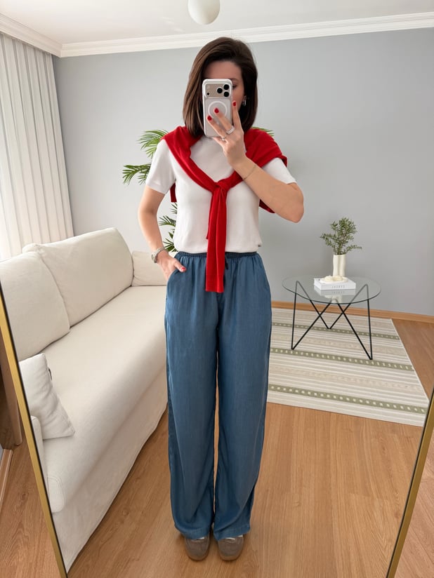 Tencel Denim Pantolon 