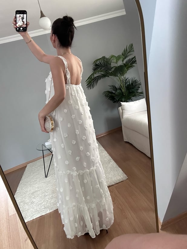 Tulle Beyaz Elbise 