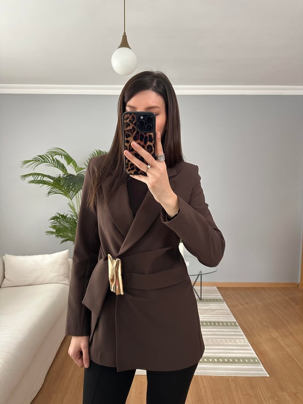 Vivienne Kahve Ceket 