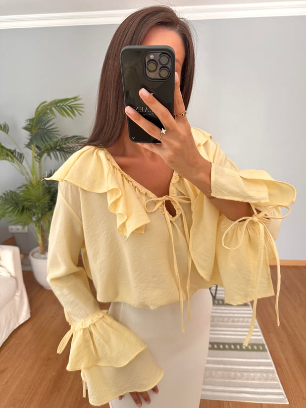 Zinia Sarı Bluz 