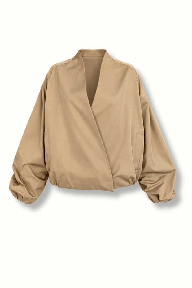 Kruvaze Yaka Camel MontSezgi Tekin