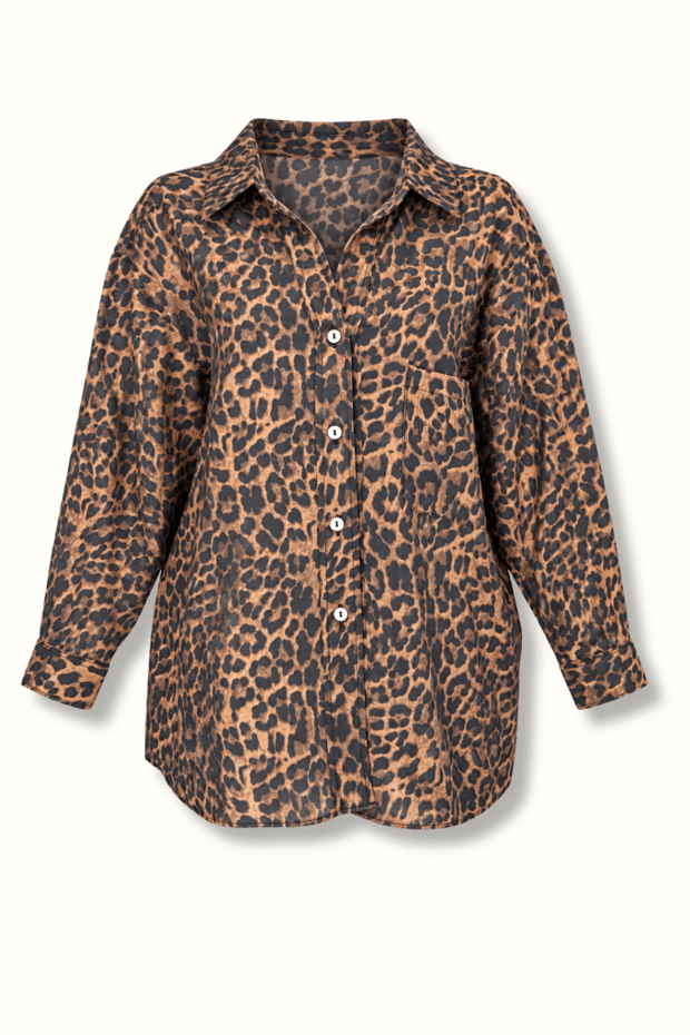 Leopar Oversize GömlekSezgi Tekin