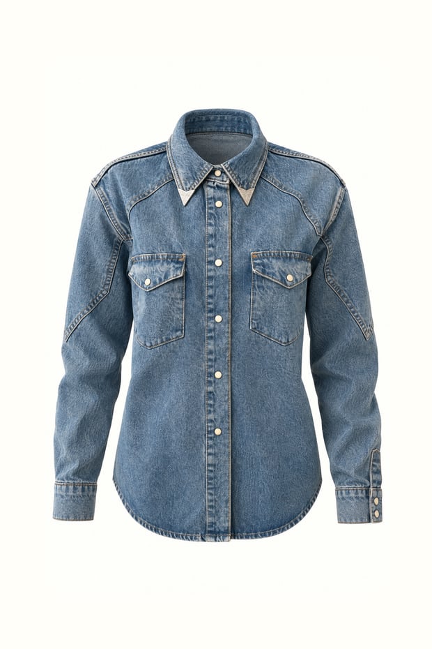 Premium Seri Denim Gömlek CeketSezgi Tekin