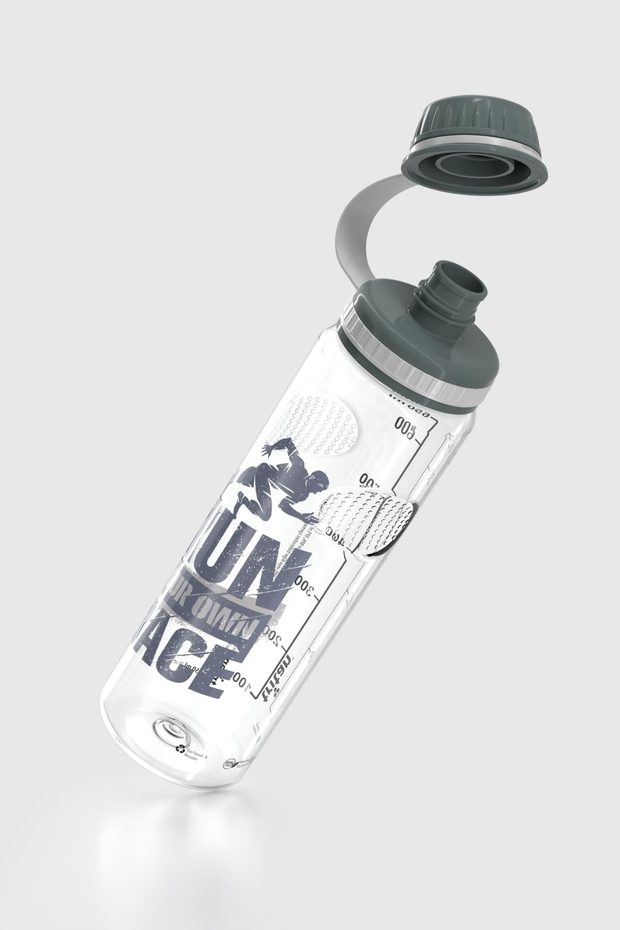 Renga Ege Yazı Desenli 750 ml Tritan Matara 912067 Füme