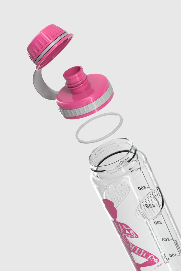 Renga Ege Yoga Desenli 750 ml Tritan Matara 912067 Fuşya