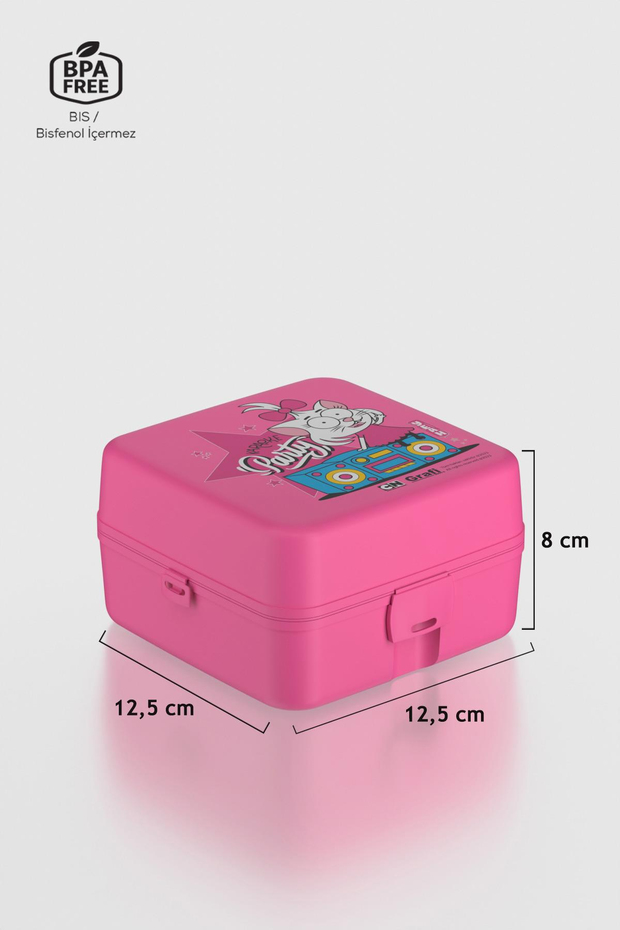 Renga Leya Kral Şakir Canan Desenli PP Çocuk Beslenme Kabı 222052 Pembe