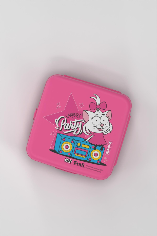 Renga Leya Kral Şakir Canan Desenli PP Çocuk Beslenme Kabı 222052 Pembe