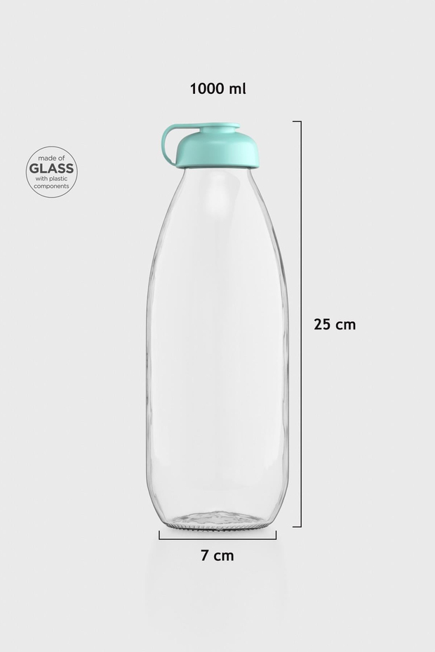 Renga Milky 1000 ml Cam Şişe 181009 Su Yeşili