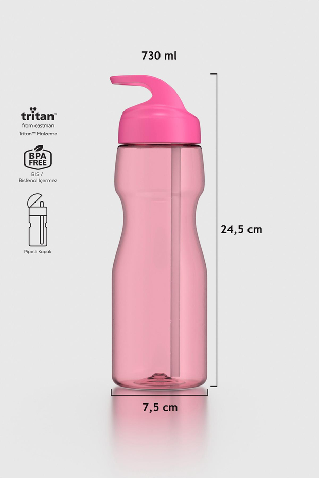 Renga Moly 730 ml Tritan Pipetli Matara 912115 Fuşya