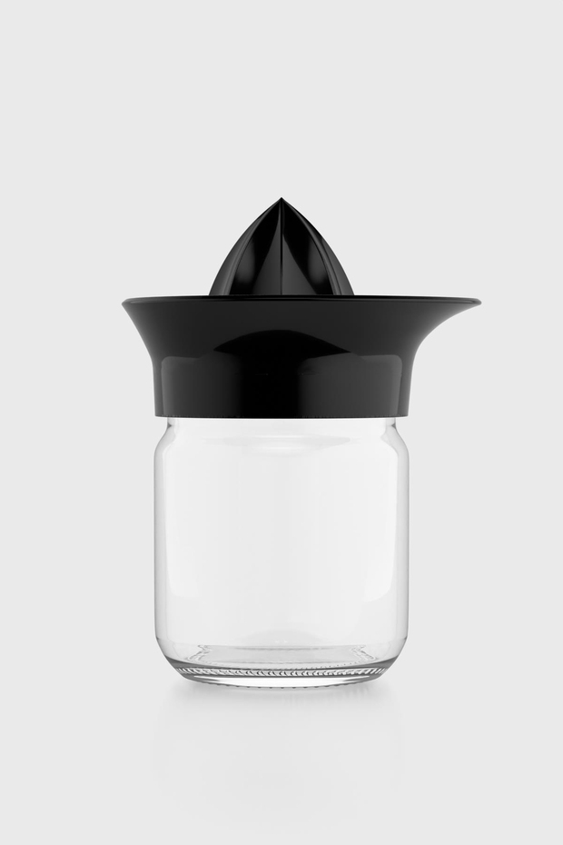 Renga Neo 210 ml Siyah Kapaklı Cam Limon Sıkacağı 201010