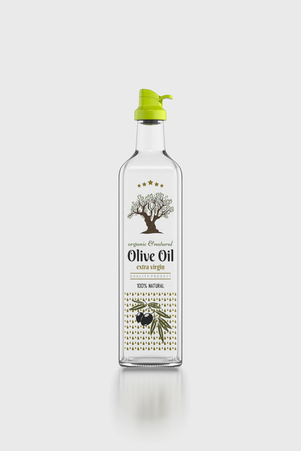 Renga Oslo 750 ml Desenli Cam Yağlık 152012 Yeşil
