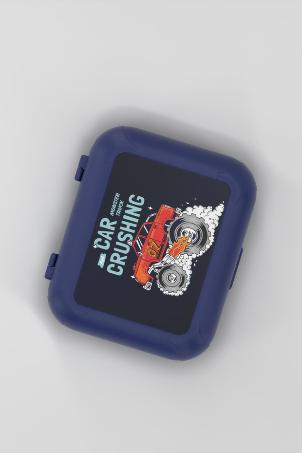 Renga Oxo Desenli PP Çocuk Beslenme Kabı 192015 Mavi