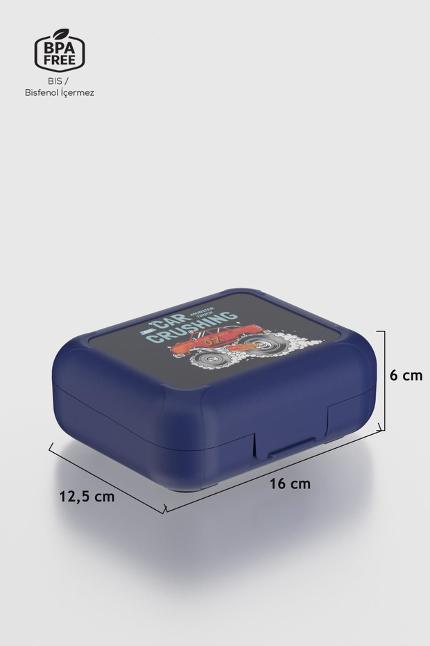 Renga Oxo Desenli PP Çocuk Beslenme Kabı 192015 Mavi