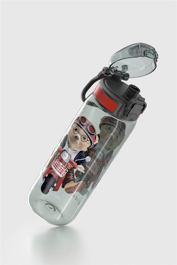 Renga Rybo-X Desenli 630 ml Tritan Çocuk Matara 912163 Siyah