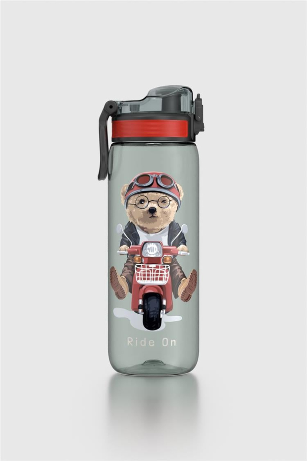 Renga Rybo-X Desenli 630 ml Tritan Çocuk Matara 912163 Siyah