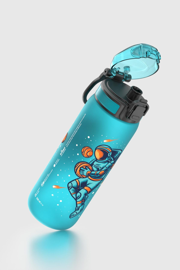 Renga Rybo-X Soft Touch Desenli 630 ml Tritan Çocuk Matara 912162 Mavi