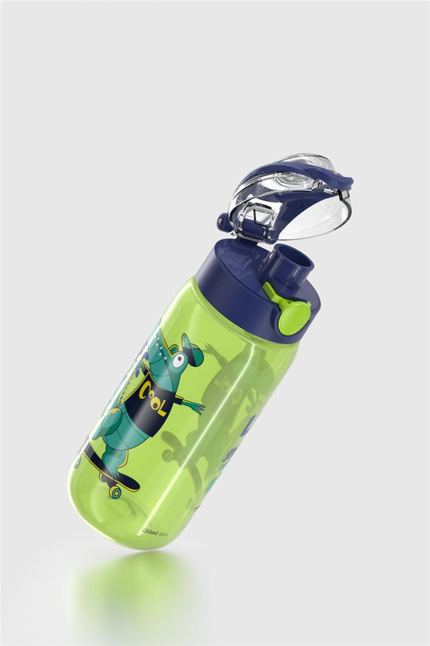 Renga Saga Desenli 530 ml Çocuk Matara 912174 Yeşil-Mavi