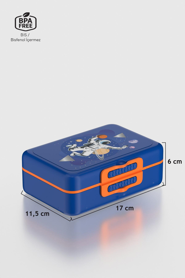 Renga Tondo Desenli PP Çocuk Beslenme Kabı 192008 Mavi