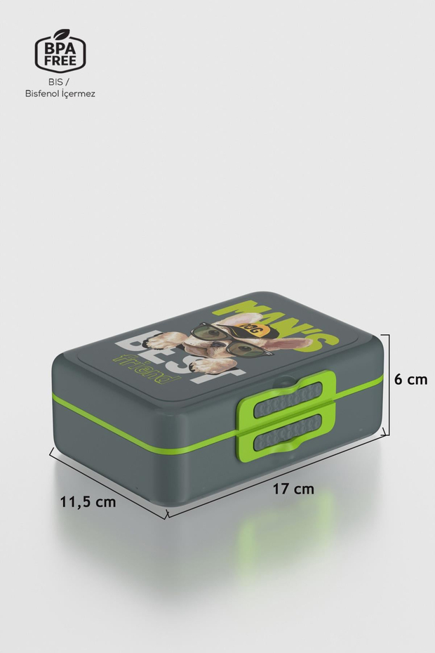 Renga Tondo Desenli PP Çocuk Beslenme Kabı 192008 Füme