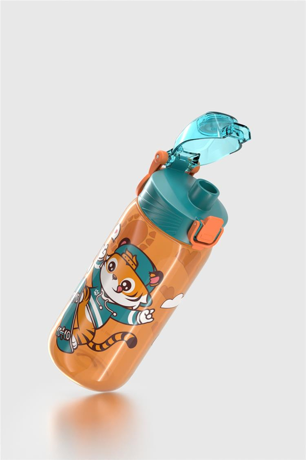 Renga Wave Desenli 530 ml Çocuk Matara 912169 Turuncu