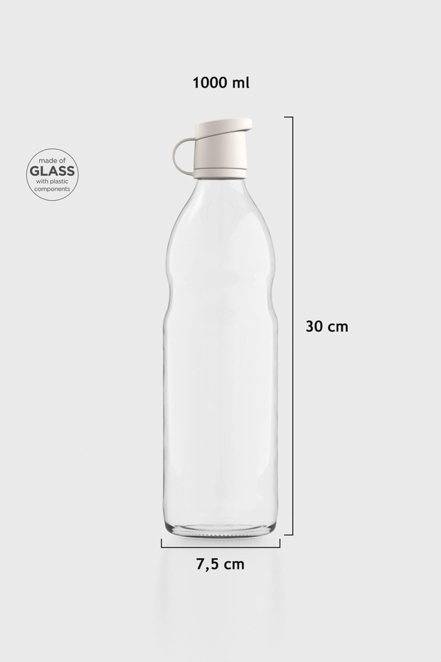 Renga Zen 1000 ml Cam Şişe 181001 Bej