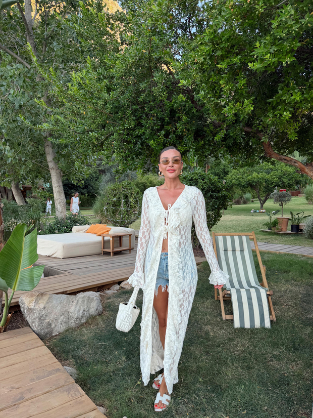 Bianca Dantel Kimono Ekru